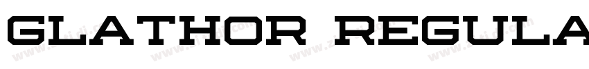 GLATHOR Regular字体转换